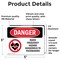 Signmission Radiation & Laser Sign, 3.5 in H x 5 in W, Vinyl Decal, Rectangle OS-2PACK-DS-D-35-L-1687 - alternate 2